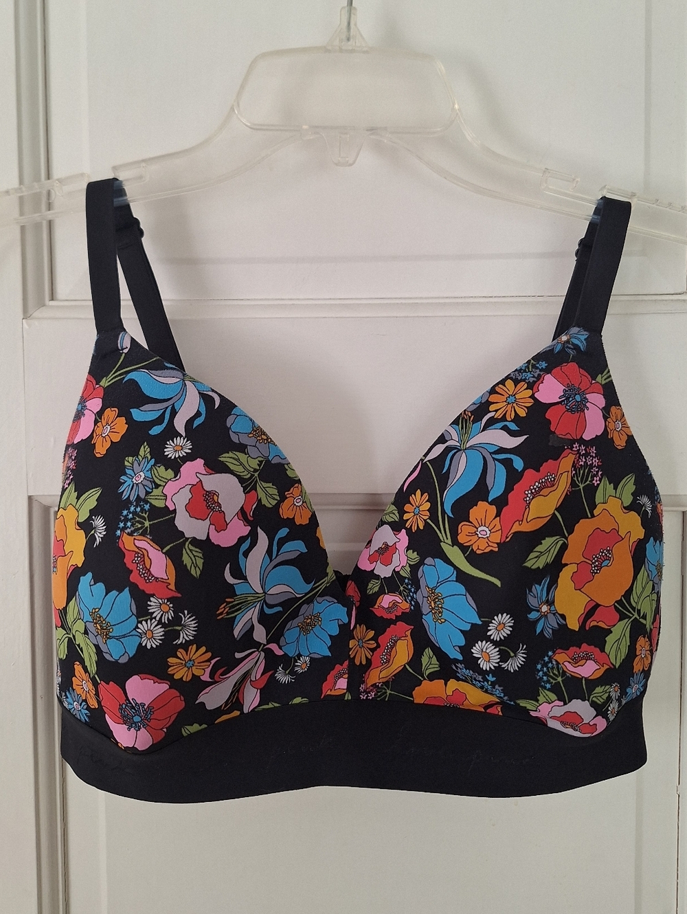 Victoria's Secret PINK bra with floral design